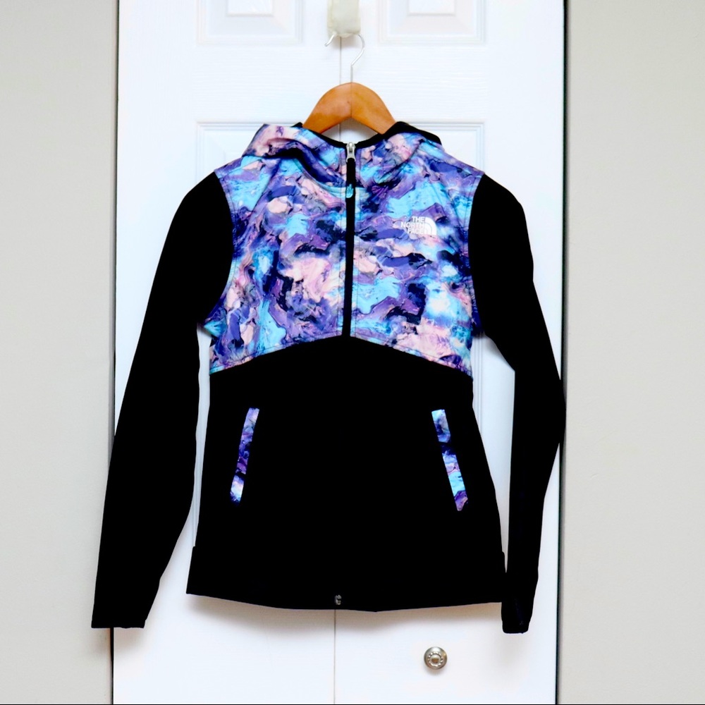 The North Face glacier track hoodie fleece jacket